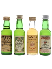 Catto's, Inver House, Langs Supreme & MacArthur's Bottled 1970s 4 x 4.7cl