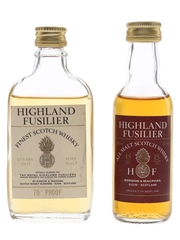 Highland Fusilier 8 & 15 Year Old Bottled 1970s & 1980s - Gordon & MacPhail 2 x 5cl / 40%