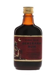 J & G Stewart Fine Old Demerara Rum Bottled 1960s 5cl