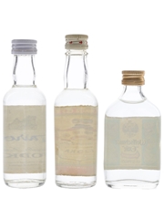 Harrods, Smirnoff & Wolfschmidt Vodka Bottled 1970s & 1980s - England 3 x 5cl / 37.5%