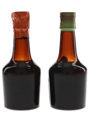Trotosky Apricot & Peach Brandy Bottled 1950s-1960s 2 x 5cl / 24%