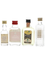 Assorted Gin Bottled 1980s 4 x 5cl