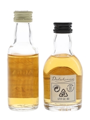 Cragganmore 12 Year Old & Dalwhinnie 15 Year Old Bottled 1990s 2 x 5cl
