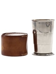 Telescopic Cup With Leather Case  