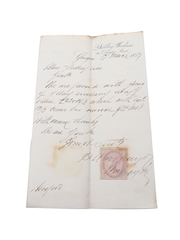 Littlemill Distillery Receipts & Correspondence, Dated 1857-1893 Wm Hay, Fairman & Co. 
