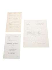 Assorted Price Lists, Dated 1893 Clydesdale Malt Whisky, John Hopkins & Co., Robertson & Baxter 