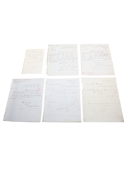 Sandeman Sons & Co. Correspondence & Invoices, Dated 1877