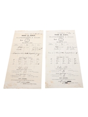 Assorted Wholesale Prices Lists, Dated 1893 Evans & Marshall, Blankenheym & Nolet, Rouyer Guillet & Cie., Willing Stumer & Co., Barton & Company, J Dupont & Co., W H M Montague, Franz A Jalics & Co. 