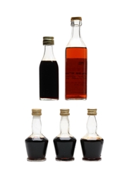Assorted Cherry Brandy Badel, Segestica, Unicum Likorgyar 5 x 3cl-10cl