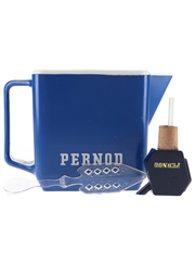 Assorted Pernod Memorabilia Water Jug, Spoon, Coasters & Stickers 