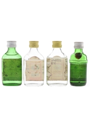 Gordon's & Tanqueray Dry Gin Bottled 1970s & 1980s 4 x 4.7cl-5cl / 40%