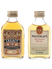 Mackinlay's Legacy & Old Scotch Bottled 1970s & 1980s 2 x 5cl / 40%