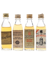 John Barr, Johnny Wright's, Kentshire & Speaker Bottled 1970s & 1980s 4 x 4.8cl-5cl / 40%
