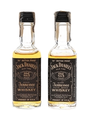 Jack Daniel's Old No.7 Bottled 1970s 2 x 4.7cl / 44.5%