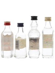 Borzoi, Dimitri, Eristoff & Rusaica Bottled 1980s 4 x 4cl-5cl