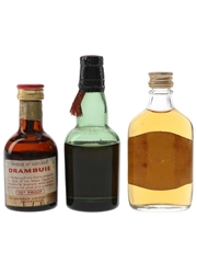 Drambuie & Glayva Bottled 1950s & 1970s 3 x 5cl