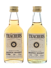Teacher's Highland Cream Bottled 1970s 2 x 5.6cl / 40%