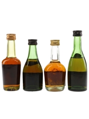 Hennessy, Hine, Otard & Remy Martin Bottled 1970s 4 x 5cl / 40%