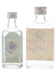 Greenall's 1761 Warrington & Tower Of London Dry Gin Bottled 1970s 2 x 5cl / 40%