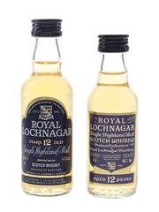 Royal Lochnagar 12 Year Old Bottled 1980s & 1990s 2 x 5cl / 40%