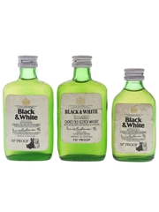 Buchanan's Black & White Bottled 1970s 3 x 5cl / 40%