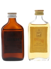 Haig Gold Label & White Horse Bottled 1970s & 1980s 5cl & 5.6cl / 40%