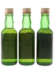 Harrods 12 Year Old & De Luxe Bottled 1970s 3 x 4.7cl