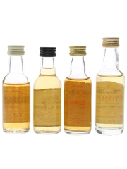 Cragganmore, Glen Grant, Inchgower & Tamnavulin Bottled 1980s 4 x 5cl