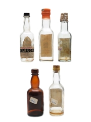Blended Whisky Miniatures Bottled 1950s 5 x 5cl