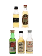 Assorted Blended Whisky Bottled 1970s & 1980s 5 x 4.7cl-5cl