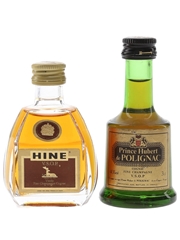 Hine & Prince Hubert De Polignac VSOP Bottled 1980s 2 x 3cl / 40%