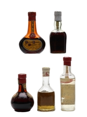 Cusenier Liqueurs Bottled 1940s-1950s 5 x 5cl