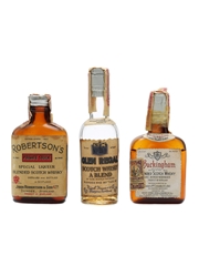 3 x Assorted Blended Scotch Whisky US Release Miniature