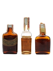 3 x Assorted Blended Scotch Whisky US Release Miniature