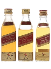Johnnie Walker Red Label Bottled 1970s & 1990s 3 x 5cl / 40%