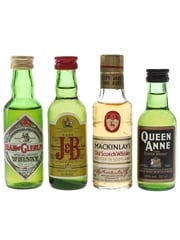 Cream of Glenlivet, Justerini & Brooks, Mackinlay's And Queen Anne Bottled 1970s 4 x 5cl
