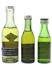 Pernod Fils Bottled 1950s-1970s 3 x 2.3cl-5cl