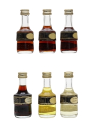 Marie Brizard Liqueurs Bottled 1970s 6 x 2.9cl