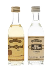 Jose Cuervo Tequila Bottled 1980s-1990s 2 x 5cl / 38%