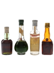 Cusenier & Marie Brizard Liqueurs Bottled 1940s-1950s 4 x 5cl