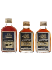 Mainbrace Demerara Navy Rum Bottled 1960s & 1970s 3 x 5cl / 40%