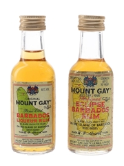 Mount Gay 3 Year Old & Fine Old Bottled 1970s & 1980s 4.7cl & 5cl / 40%