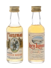 Clansman & Loch Lomond Bottled 1980s 2 x 5cl / 40%