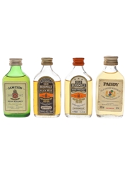 Jameson, Old Bushmills & Paddy Bottled 1970s & 1980s 4 x 4.6cl-5cl / 40%