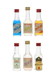 Assorted Bols Liqueurs Bottled 1970s 6 x 3.5cl