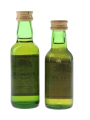 Glenlivet 12 Year Old Bottled 1980s 2 x 4.7cl-5cl / 43%