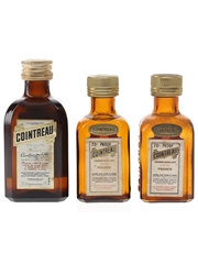 Cointreau Bottled 1970s & 1980s 3 x 3cl-5cl / 40%