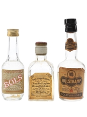Bols, Der Lachs & Hulstkamp Goldwasser Bottled 1960s & 1970s 3 x 3.5cl-5cl