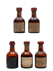 Drambuie Bottled 1950s & 1960s 5 x 5cl / 40%