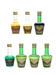 Assorted De Kuyper Liqueurs Bottled 1980s 7 x 3cl-3.5cl